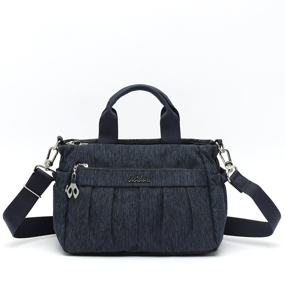 BESIDE-U Lightweight Satchel - Jeans Blue