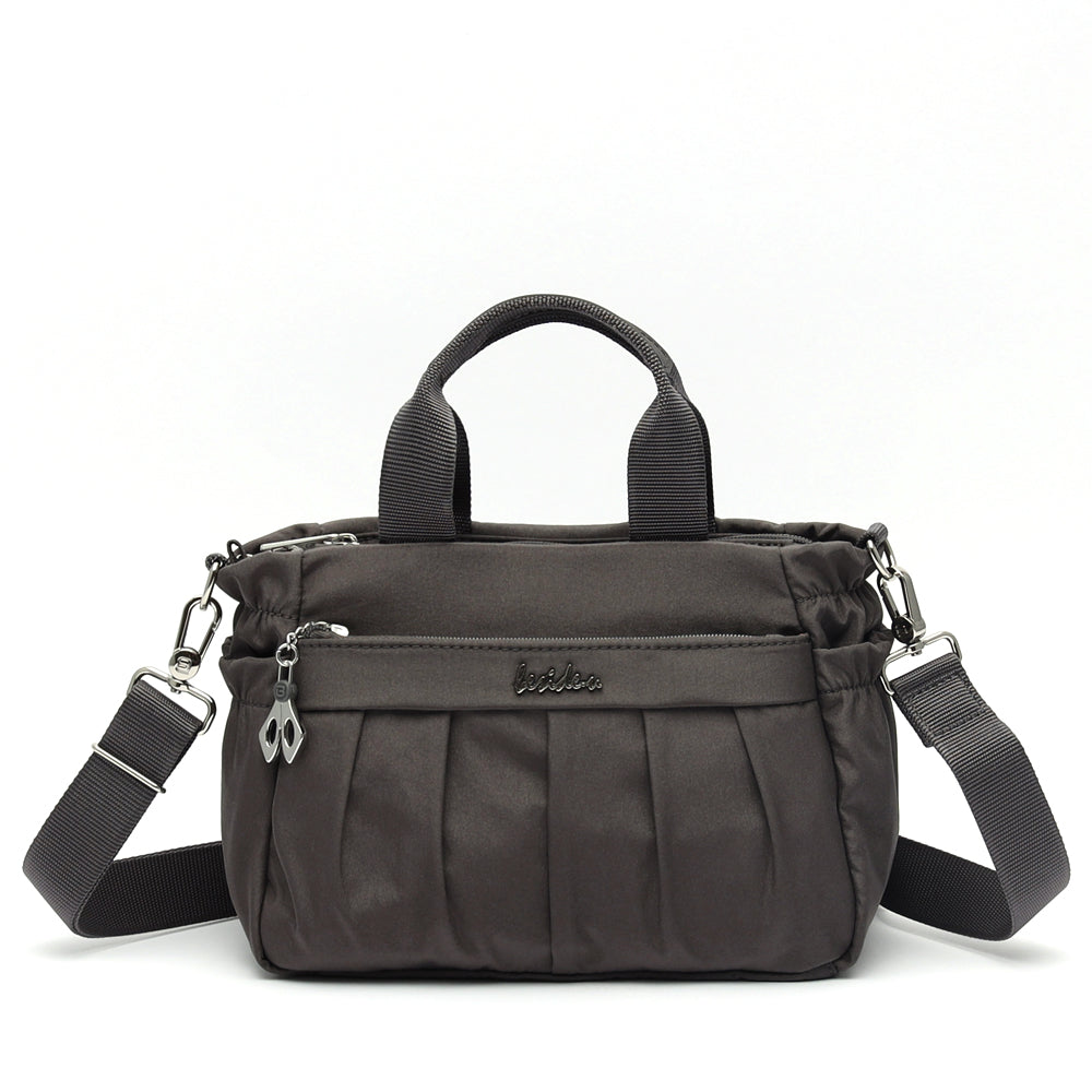 BESIDE-U Lightweight Satchel - Charcoal Grey