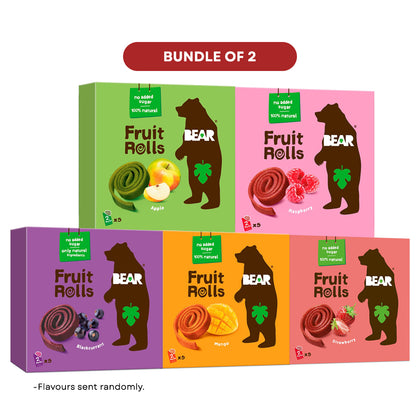 [XMAS ONLINE EXCLUSIVE Bundle of 2] BEAR Fruit Rolls - Assorted (Expiry: 24 March 2025)