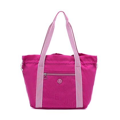 Beside U Lightweight Shoppers - Fuchsia