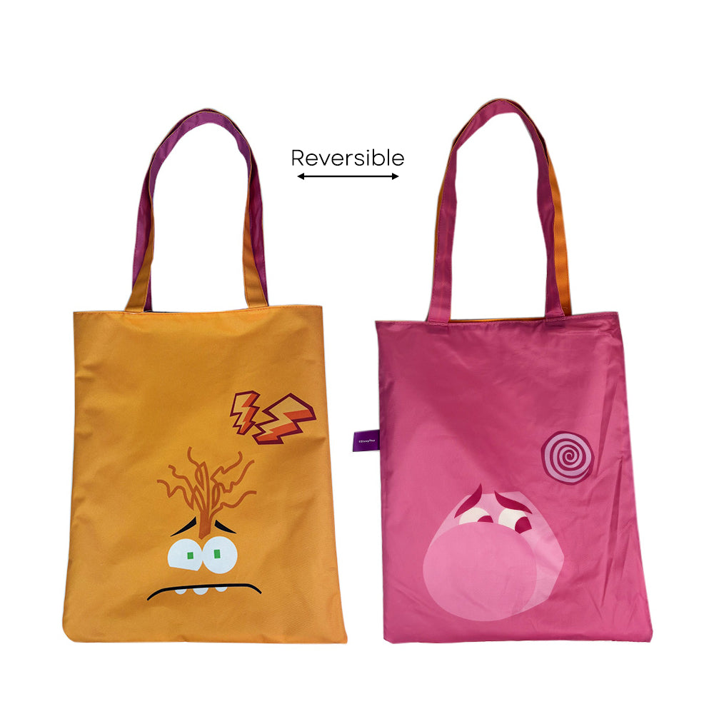 Disney INSIDE OUT 2 - Reversible Tote Bag - Anxiety & Embarrassment (BG PIN15002)