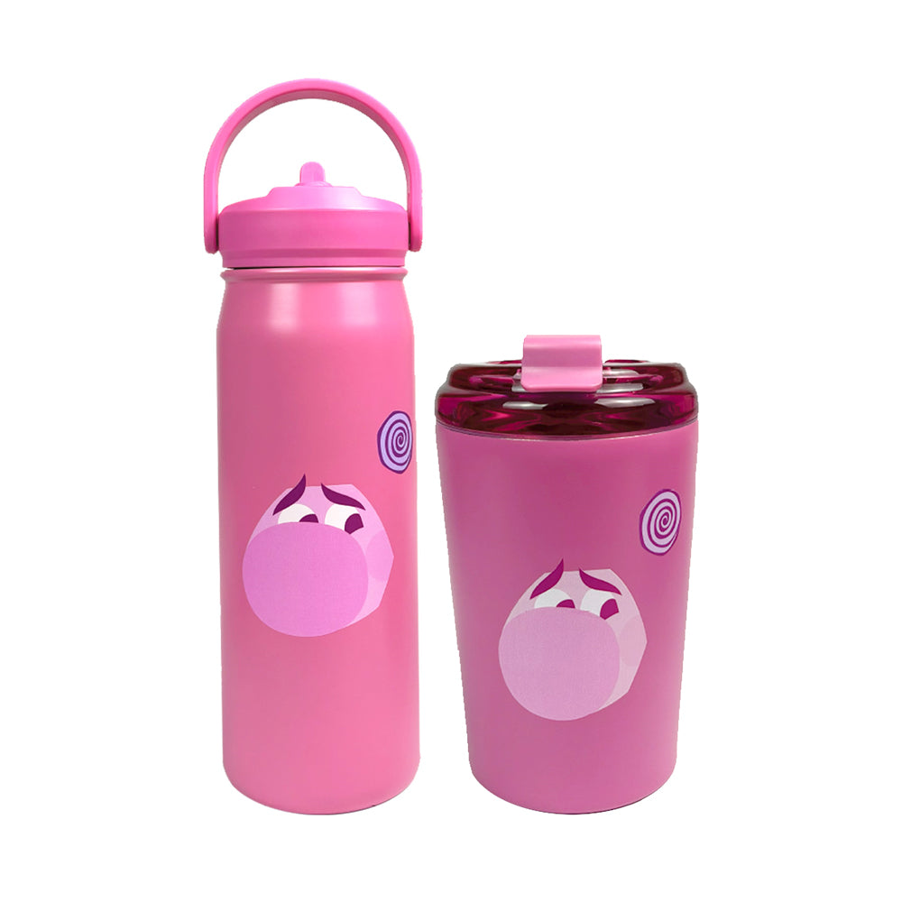 Disney INSIDE OUT 2 - Embarrassment Stainless Steel Bottle 540ml and Embarrassment Stainless Steel Mug 360ml Bundle (BG PIN39003_BG PIN39008)