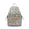 Beside U Floral Printed Backpack - Blue Green