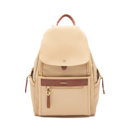 Beside U Floral Printed Backpack - Golden Sand