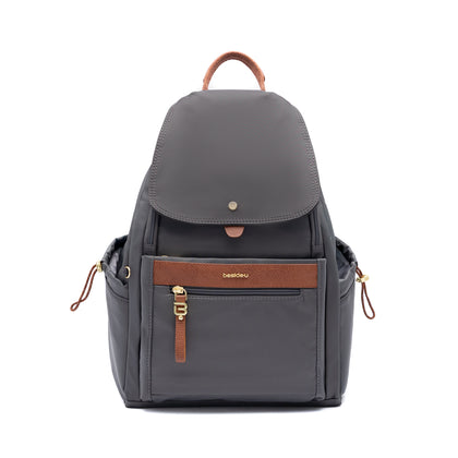 Beside U Floral Printed Backpack - Grey