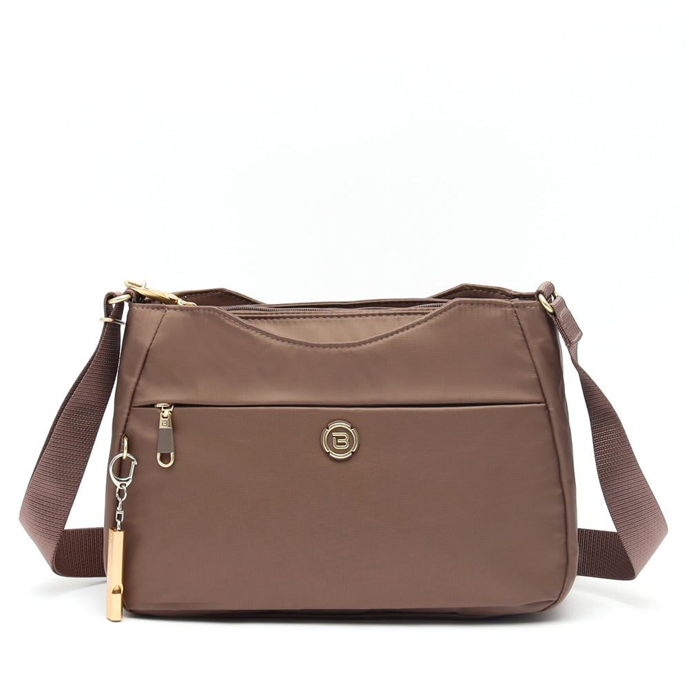 BESIDE-U Lightweight Crossbody Bag - Brown Grey