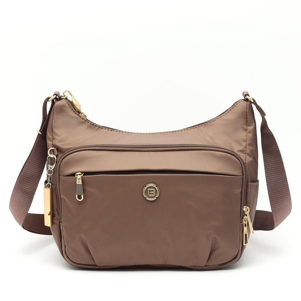 BESIDE-U Lightweight Crossbody Bag - Brown Grey