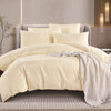 BOUNTIFULIVING 100% Combed Cotton Jaquard Sateen Bed Set - D1002