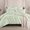 BOUNTIFULIVING 100% Combed Cotton Jaquard Sateen Bed Set - J2006