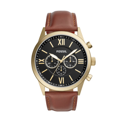 FOSSIL Flynn Chronograph Brown Leather