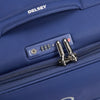 Delsey Paris Brochant 2.0 55cm 4 Double Wheels Expandable Cabin Trolley Case - Blue