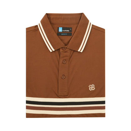 bradFORD Short Sleeved Polo (BRP1279) - Brown