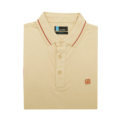 bradFORD Short-Sleeved Polo - Beige