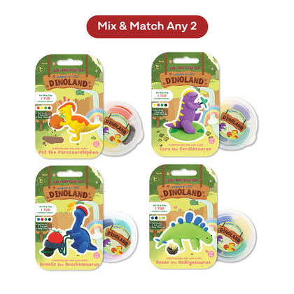 [Mix & Match Any 2] Craftpura Clay Character Dinoland