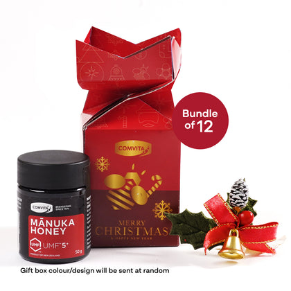 COMVITA UMF 5+ Manuka Honey 50g + FREE Gift Box - Bundle of 12