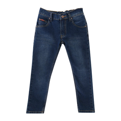 Criss Cross Denim Slim Fit Jeans