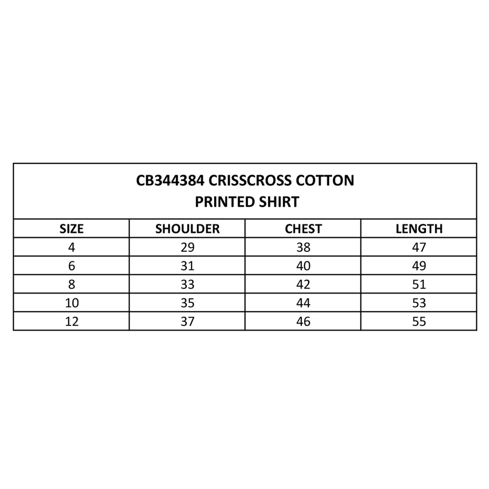 CRISS CROSS Boys' Cotton Printed Shirt (CB344384)