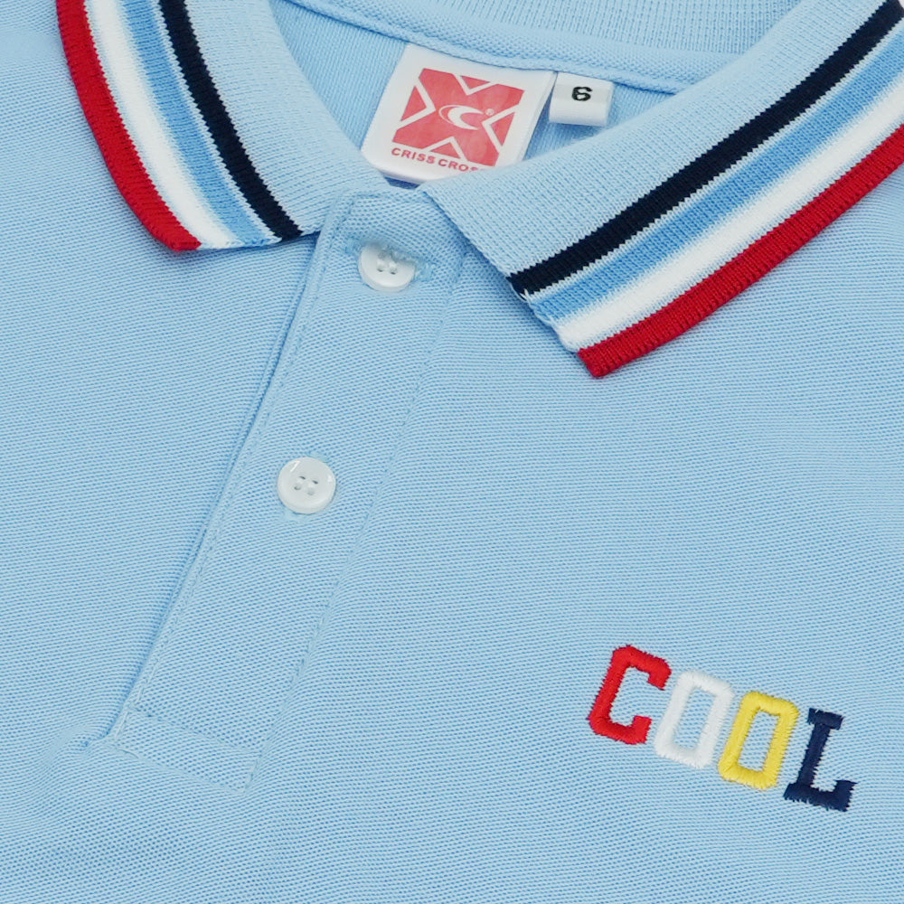 CRISS CROSS Boys' Polo Top - Light Blue (CB344413)