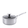CORELLE DuraNano 18cm Uncoated Non-Stick Stainless Steel Saucepan with Lid