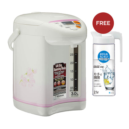 ZOJIRUSHI 3.0L Micom Electric Dispensing Pot (Sweet Pea) + FREE 2L Water Pitcher