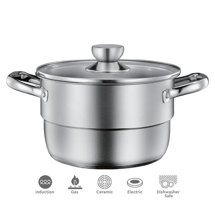 [NEW ARRIVAL] Kukeri 3.3L 2-in-1 Steamer Stock Pot (CK72023-2808)