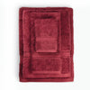 CHARLES MILLEN Suite Collection-Classique 100% Comb Cotton 7-pc Spruce Up Set - Burgundy