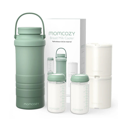 Momcozy Portable Breast Milk Cooler for Outdoor  22oz - Green
