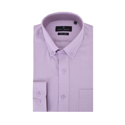 Cote Opera Long-Sleeved Cotton Blend Shirt - Lavender