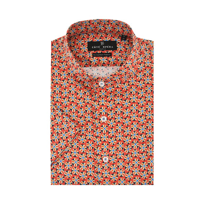 Cote Opera 100% Cotton Short-Sleeved Shirt - B