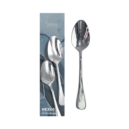 SOIRÉE by CHARLES MILLEN Nexus 6pc Dinner Spoon Set - Stainless Steel