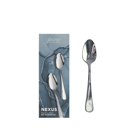 SOIRÉE by CHARLES MILLEN Nexus 6pc Teaspoon Set - Stainless Steel