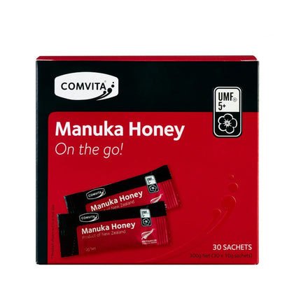 COMVITA UMF 5+ Manuka Honey 30 Sachets x 10g - Bundle of 2