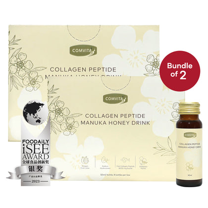 COMVITA Collagen Peptide Manuka Honey Drink 8 x 50ml - Bundle of 2