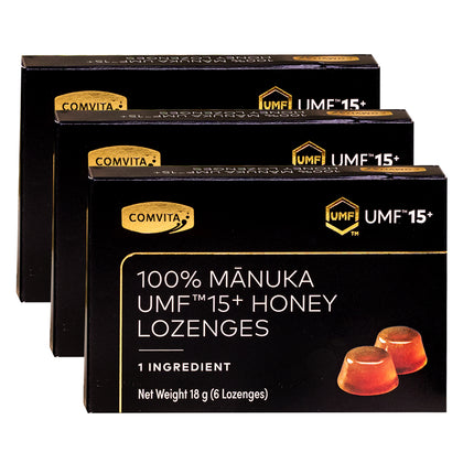 Comvita 100% Manuka UMF™15+ Lozenges, 6s (Bundle of 3)