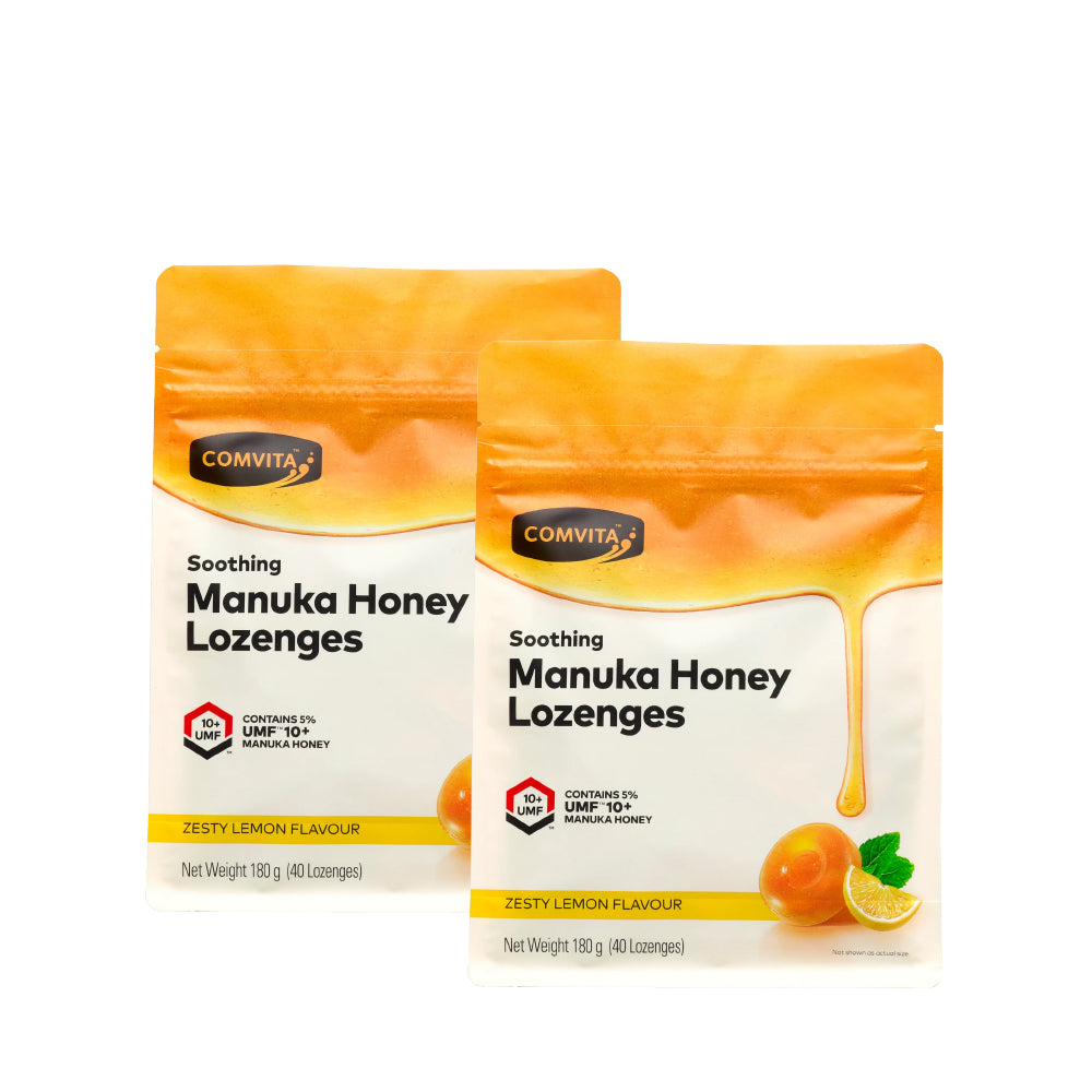 COMVITA Manuka Honey Lozenges Lemon & Honey 40s - Bundle of 2