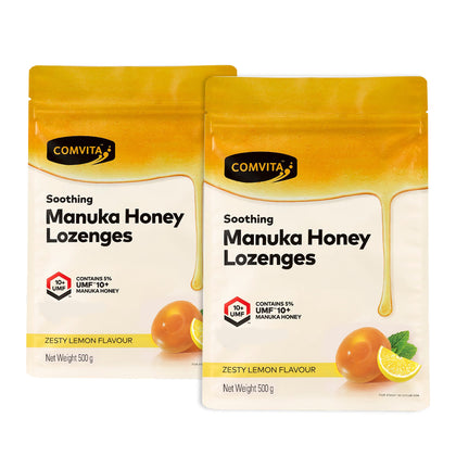 COMVITA Manuka Honey Lozenges Lemon & Honey 500g - Bundle of 2
