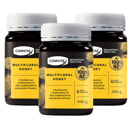 COMVITA Multifloral Honey 500g (Bundle of 3)