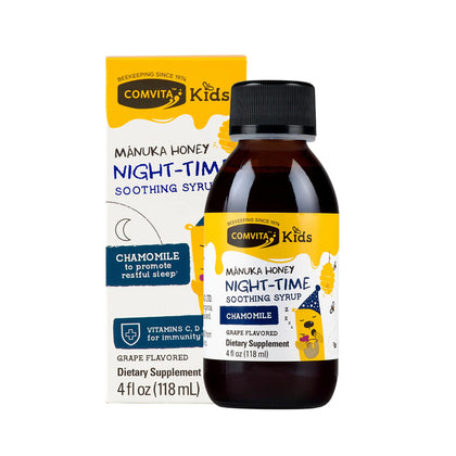 Comvita Kids Night-Time Soothing Syrup - Grape Flavour 118ml