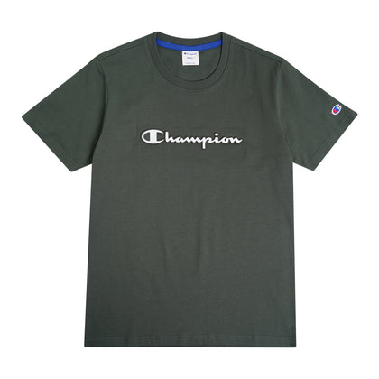 Champion Short-Sleeved Round Neck Tee - Green