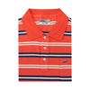 Crocodile Short-Sleeved Polo - Orange