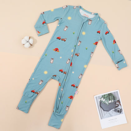 Lilbubsy Bamboo Sleepsuit - Donkey