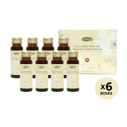 Comvita Collagen peptide Manuka Honey Drink, 8 bottles (6 Boxes)