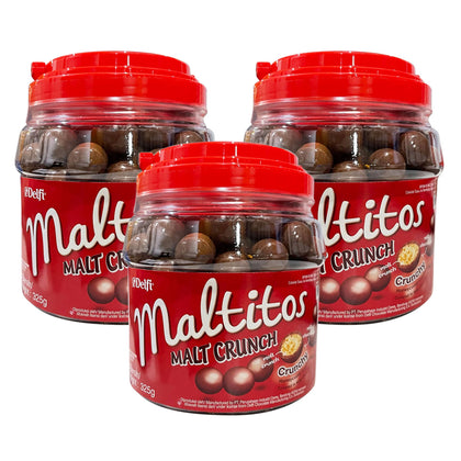 [ONLINE EXCLUSIVE Bundle of 3 ] Delfi Maltitos Malt Crunch - 300g