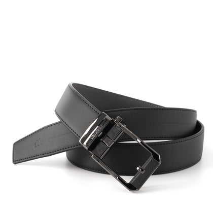Hechter Leather Auto Lock Belt - Black