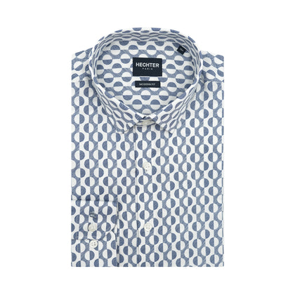 Hechter 100% Cotton Long-Sleeved Shirt - Col 03