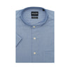 Hechter Wrinkle Free Mandarin Collar Short-Sleeved Shirt (DRCSR2123) - Blue