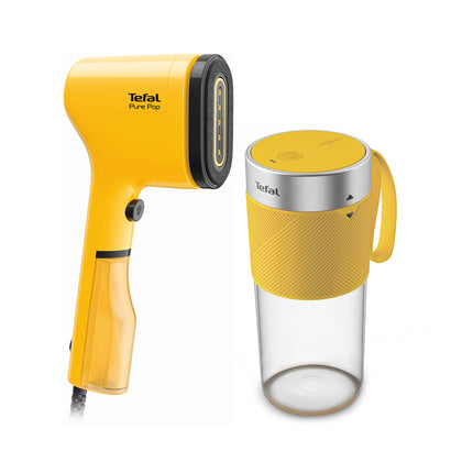 TEFAL Pure Pop Handheld Steamer + LightMix on the Go Personal Blender