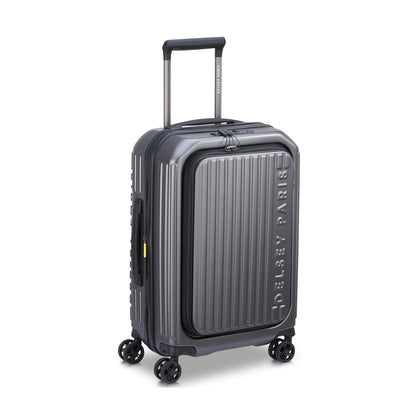 DELSEY PARIS 55cm Securitime Zip Hard Case Spinner - Anthracite