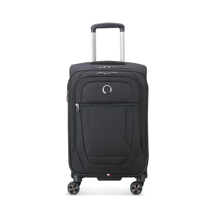 Delsey Paris Helium DLX 55cm Cabin 4 Double Wheels Expandable Trolley Case - Black