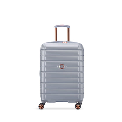 Delsey Paris 55cm Shadow 5.0 Double Wheels Expandable Trolley Case - Silver